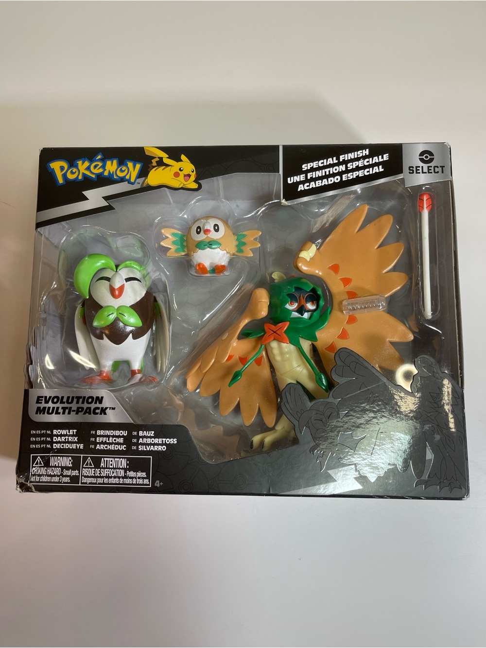 Pokemon Select Evolution Multi-Pack Rowlet Datrix Decidueye Action Figures